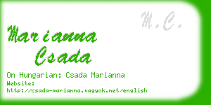 marianna csada business card